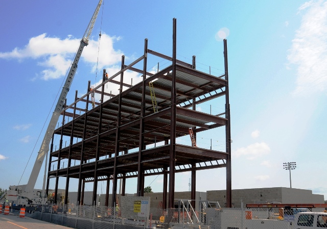 Sea Gull Stadium topping out